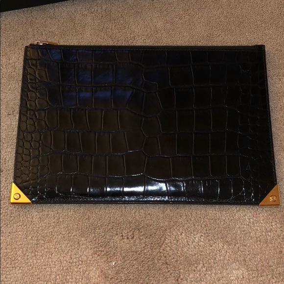 Alexander Wang Prisma Croc Clutch - Picture 2 of 6